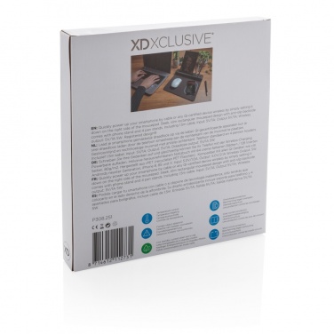 Logotrade mainoslahja ja liikelahja kuva: Air-hiirimatto, jossa 5 W:n langaton lataus ja USB